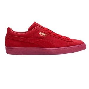 Puma Red Suede Sneakers